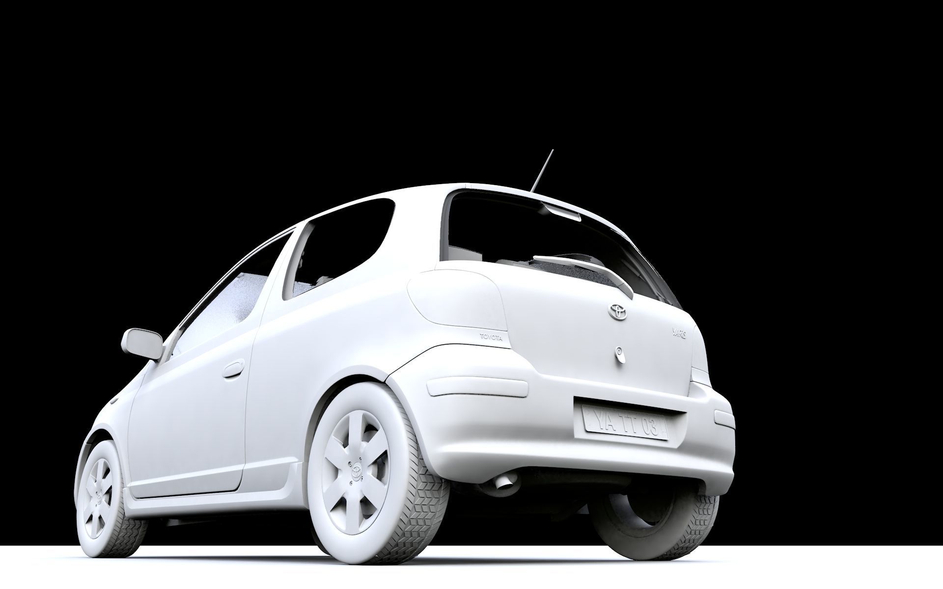 Toyota Yaris 3 doors 2003 3D model | CGTrader