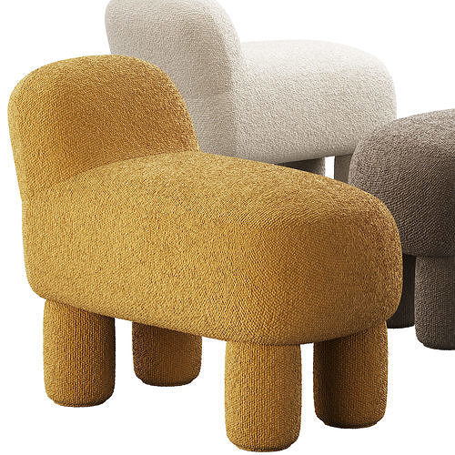 352 Lulu sit pouf by Design House Stockholm 3D model 3