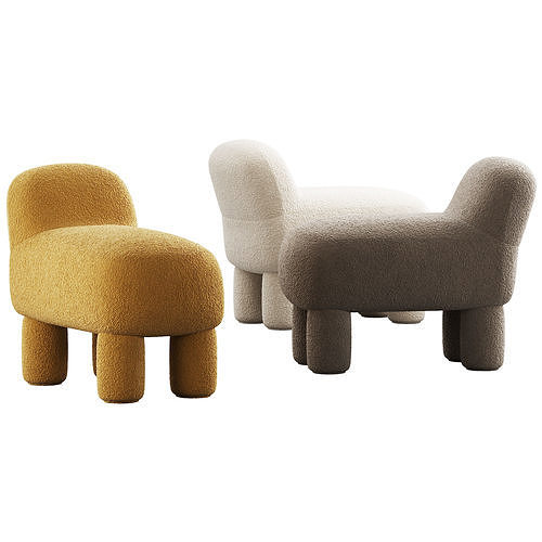 352 Lulu sit pouf by Design House Stockholm 3D model 2