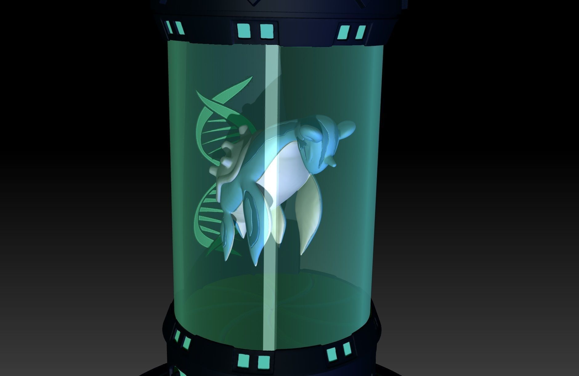 Pokemon Lapras Clone 3D print model_1