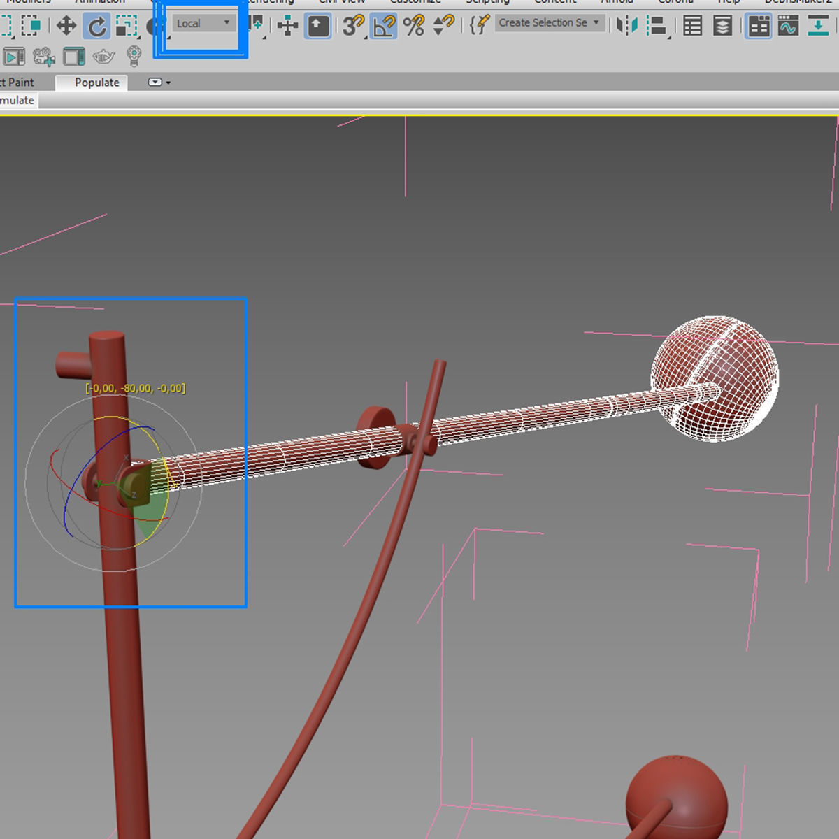 355 lighting fixtures 27 Northern Balancer wall lamp by Yuue 3D model_6