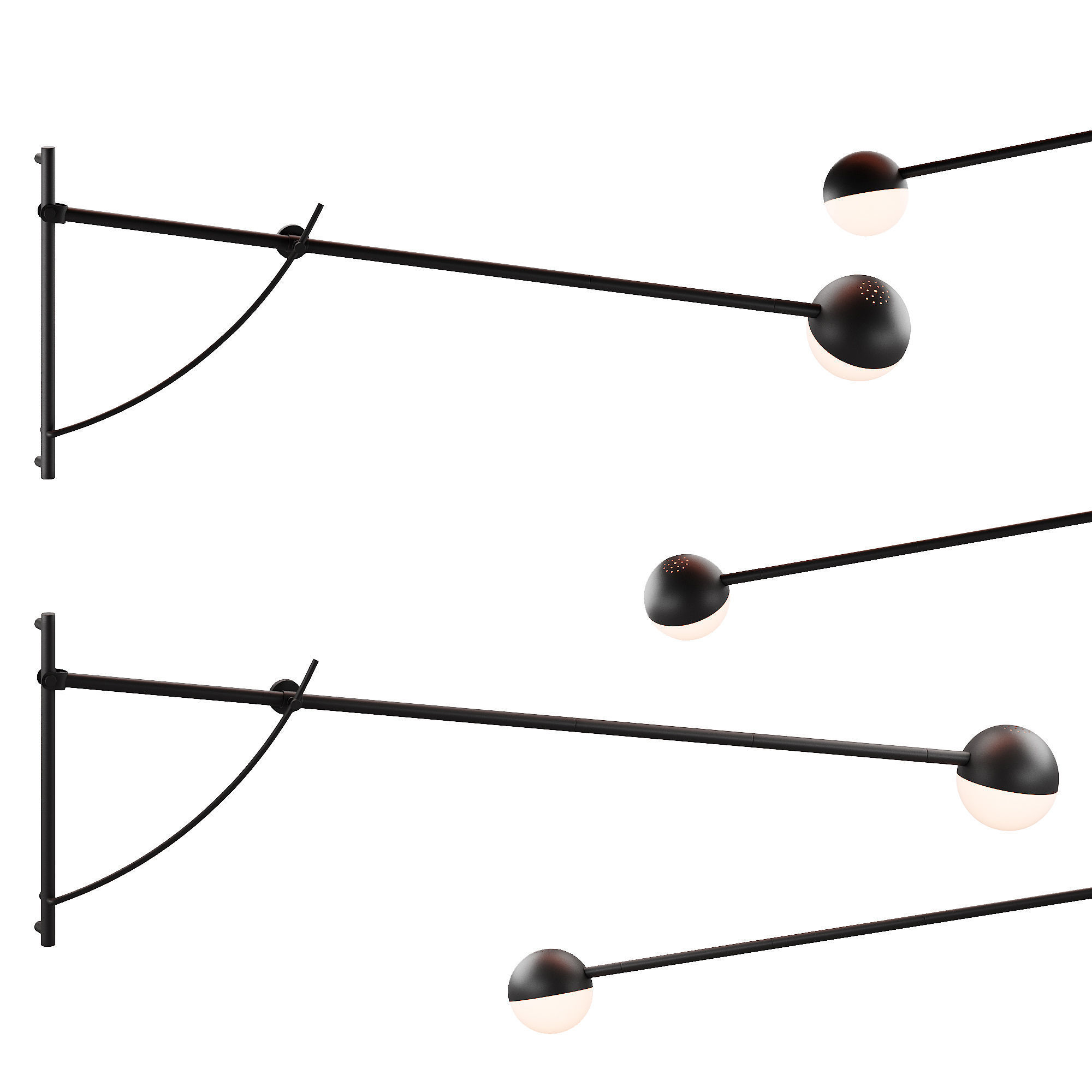 355 lighting fixtures 27 Northern Balancer wall lamp by Yuue 3D model_3