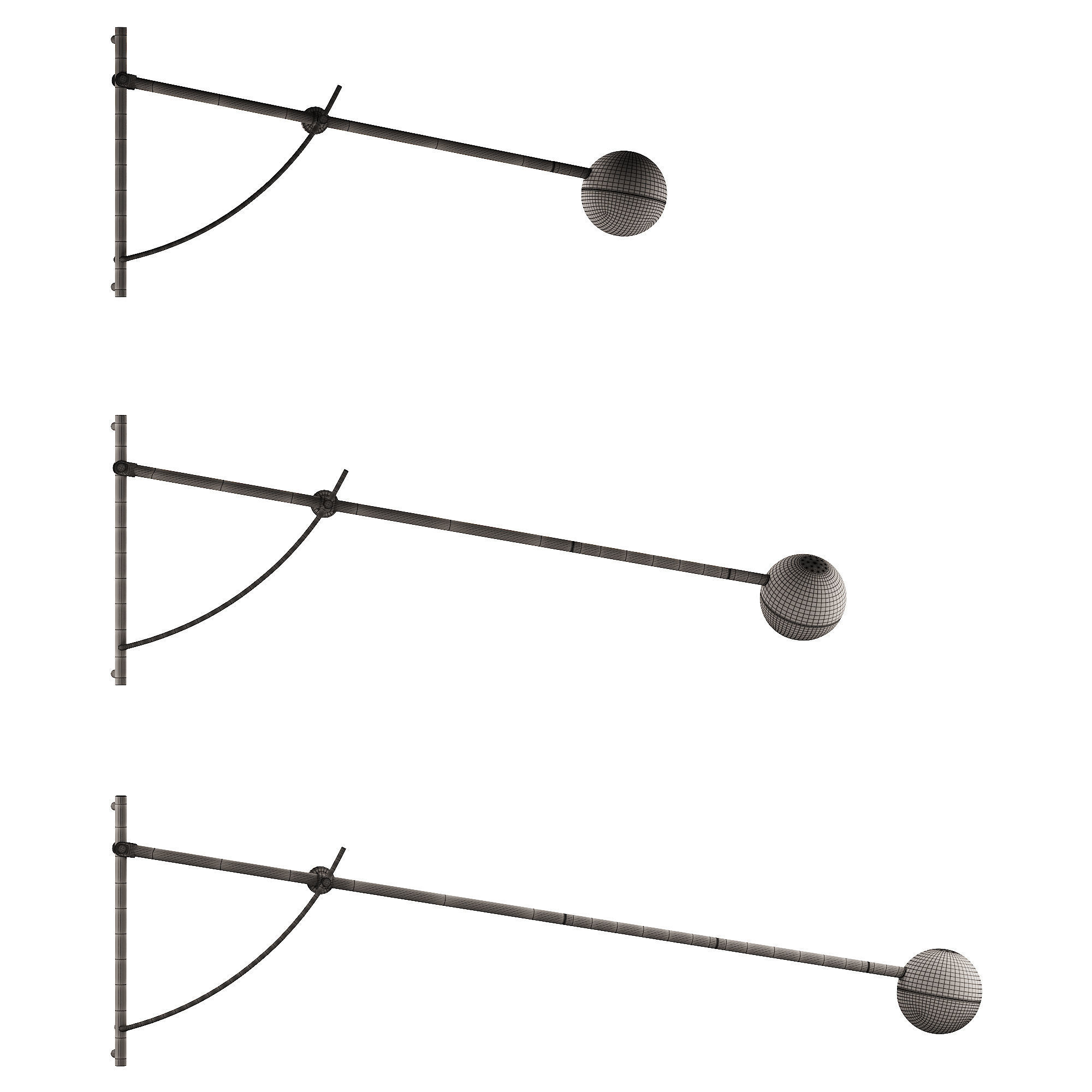 355 lighting fixtures 27 Northern Balancer wall lamp by Yuue 3D model_5