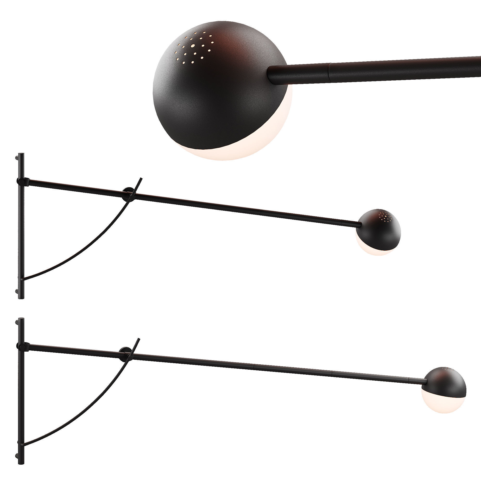 355 lighting fixtures 27 Northern Balancer wall lamp by Yuue 3D model_4