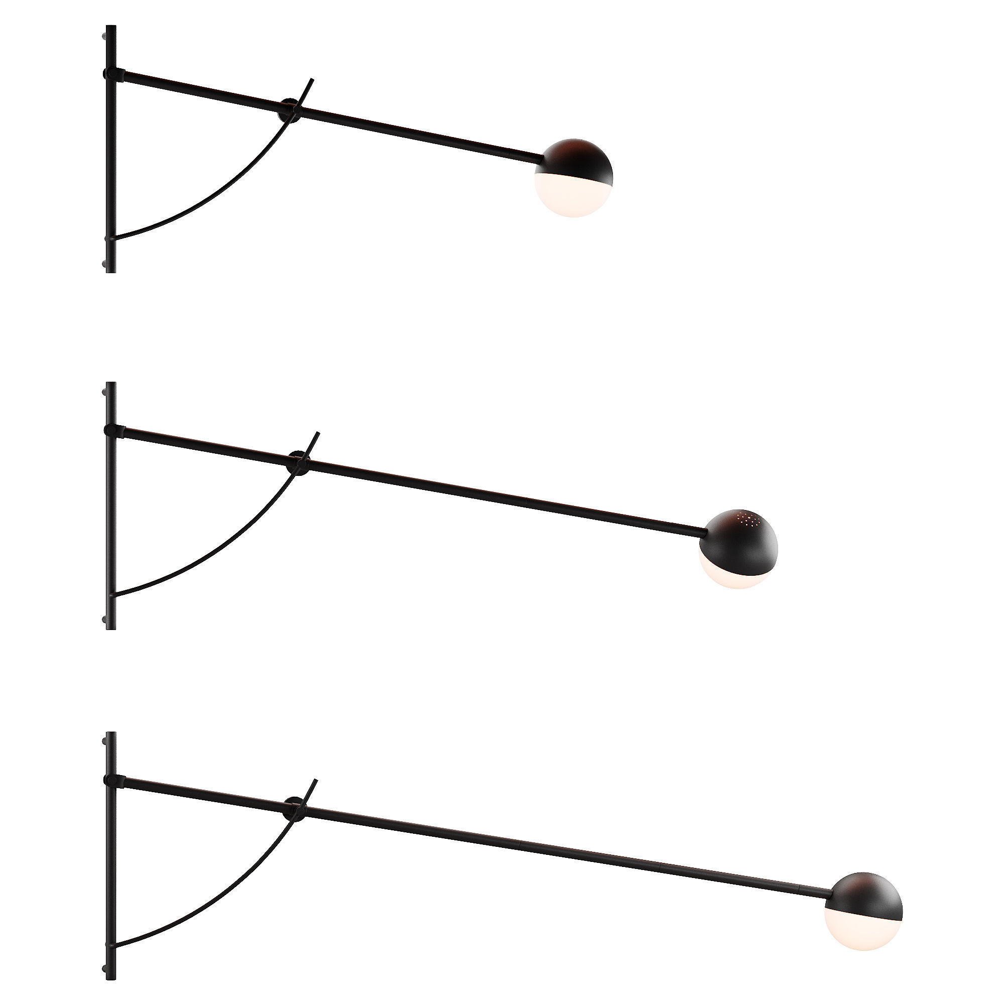 355 lighting fixtures 27 Northern Balancer wall lamp by Yuue 3D model_2