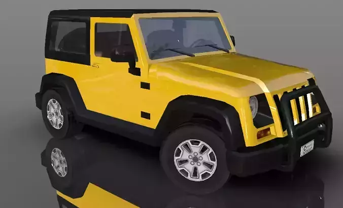 Jeep Wrangler 4x4 Jeep 2019 3D model Game Ready Asset