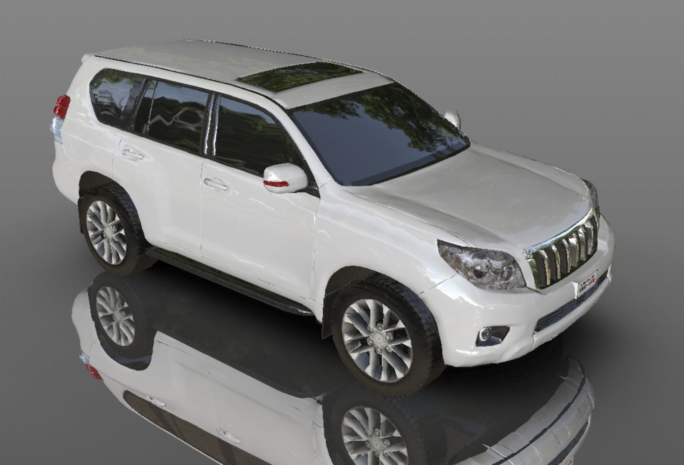3D model Toyota Prado Land Cruiser 3D model - Game Ready Asset VR / AR ...