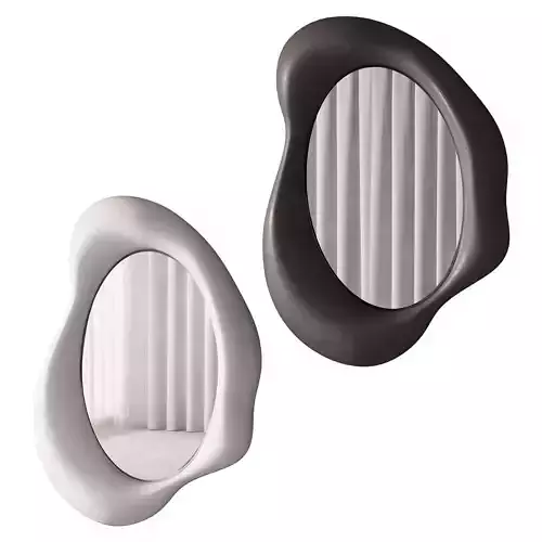 358 sculptural organic Amorphous Mirror by Lemieux et Cie