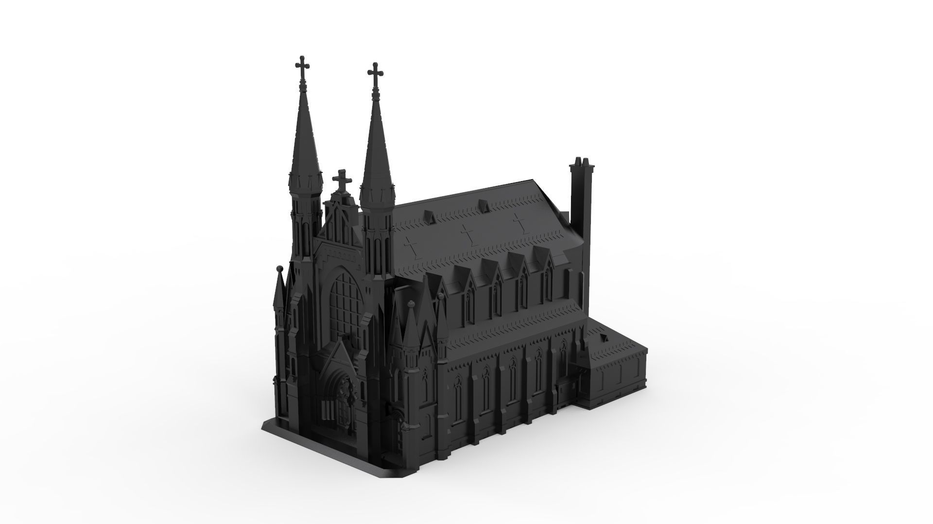 St Pauls Cathedral Birmingham - Alabama 3D print model_6