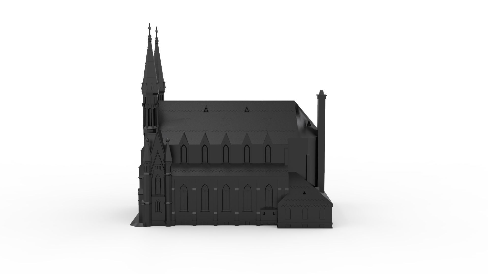 St Pauls Cathedral Birmingham - Alabama 3D print model_5