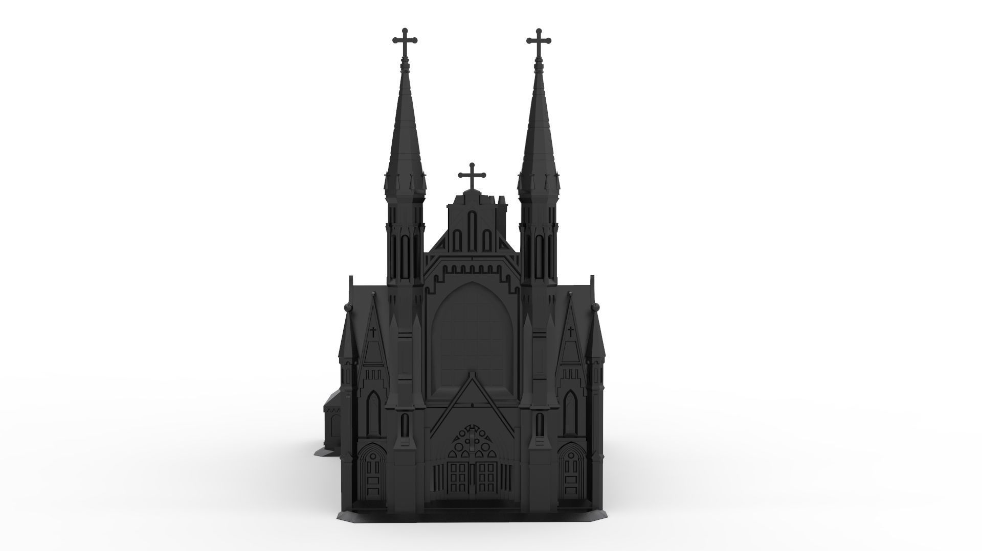 St Pauls Cathedral Birmingham - Alabama 3D print model_8
