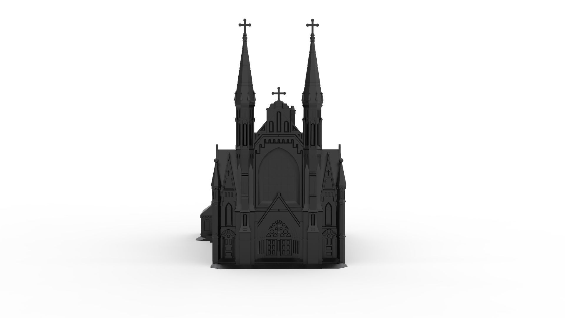 St Pauls Cathedral Birmingham - Alabama 3D print model_7