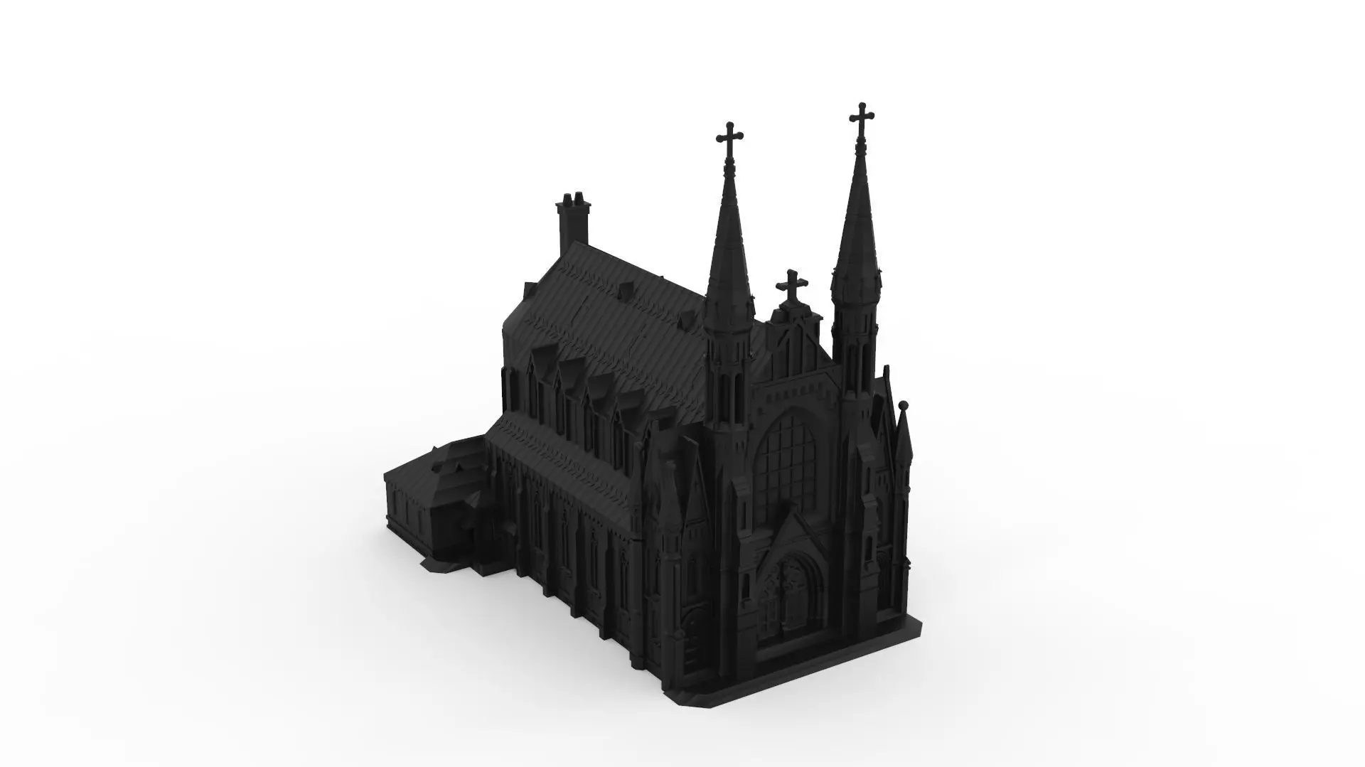 St Pauls Cathedral Birmingham - Alabama 3D print model_0