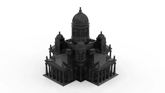 Helsinki Cathedral 3D print model