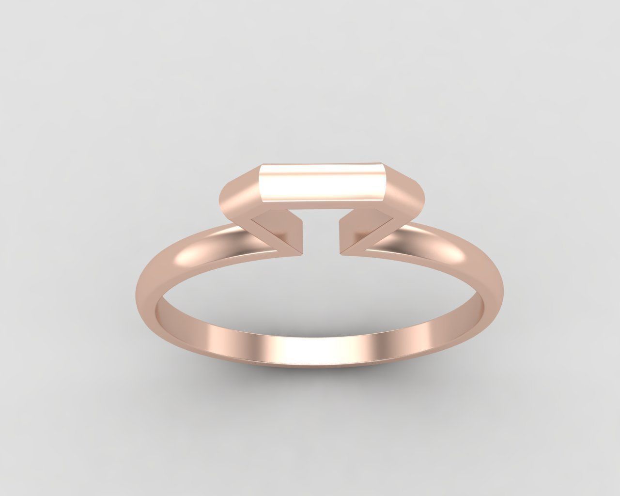 lightweight minimal diamond ring 104-MW 3D print model_5