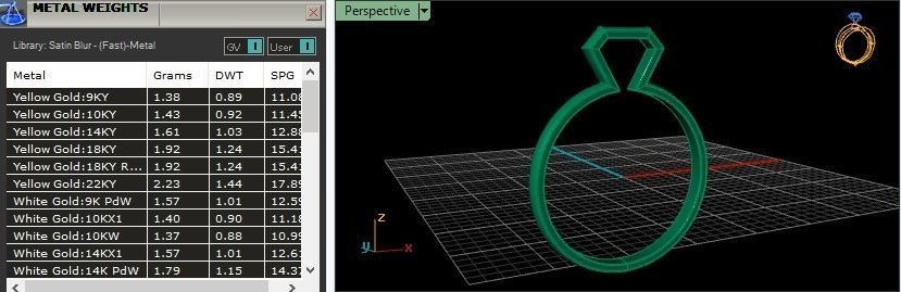 lightweight minimal diamond ring 104-MW 3D print model_12