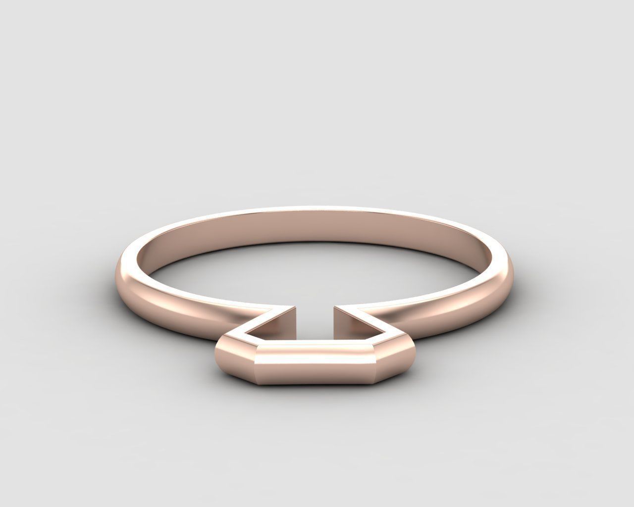 lightweight minimal diamond ring 104-MW 3D print model_6