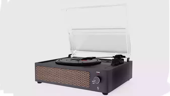Wockoder Record Turntable LP Player 3D model