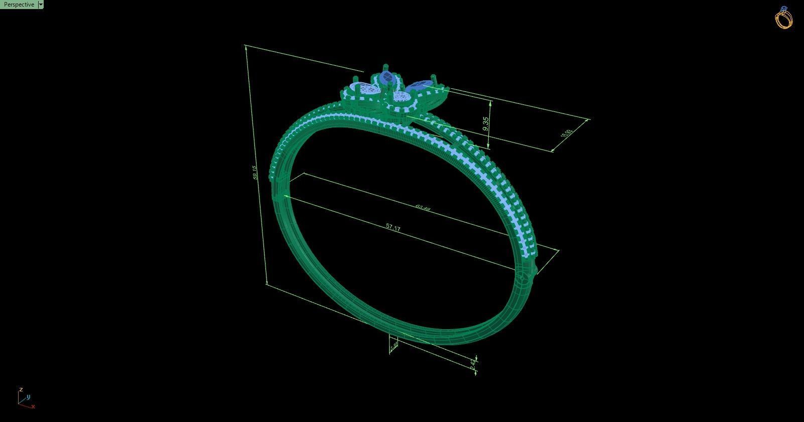 Bracelet 128 3D print model_7