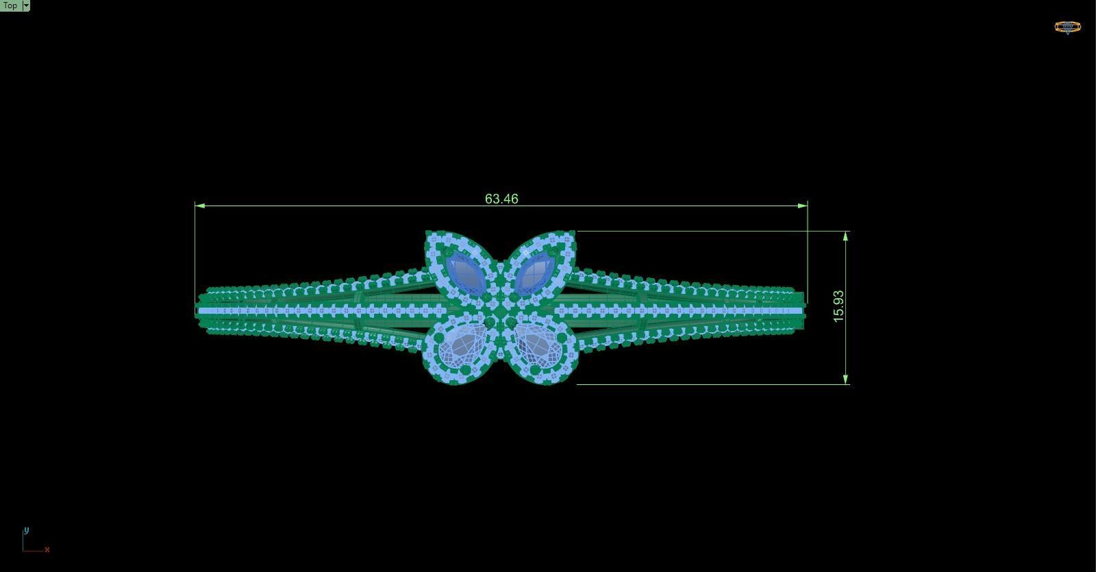 Bracelet 128 3D print model_5