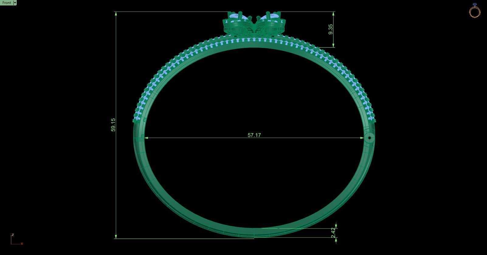 Bracelet 128 3D print model_6
