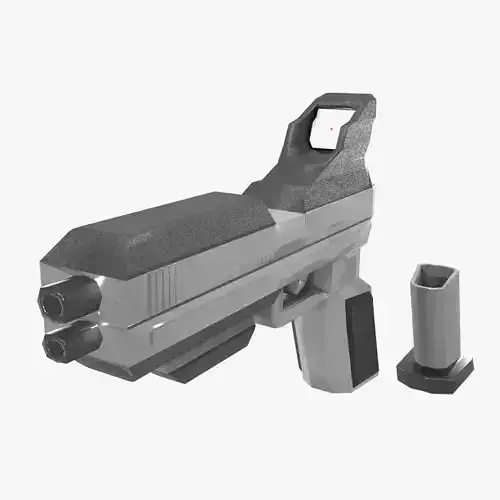 Sci-Fi 9mm Pistol