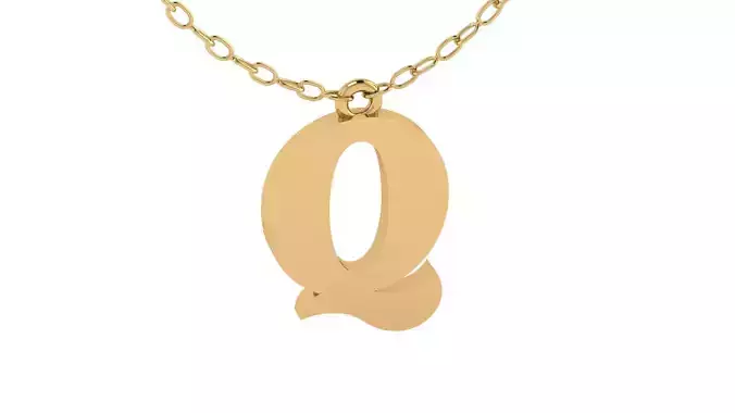 Alphabet Pendant Q