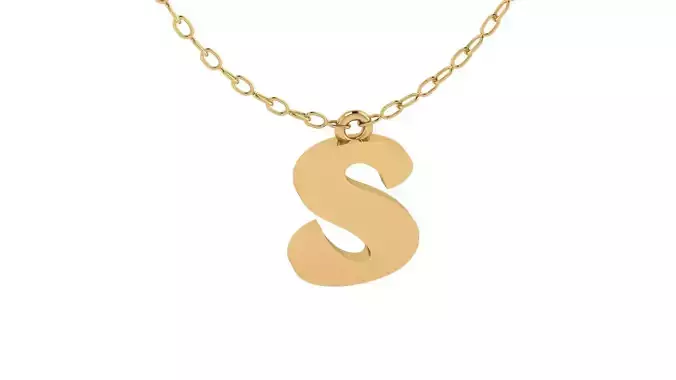 Alphabet Pendant S