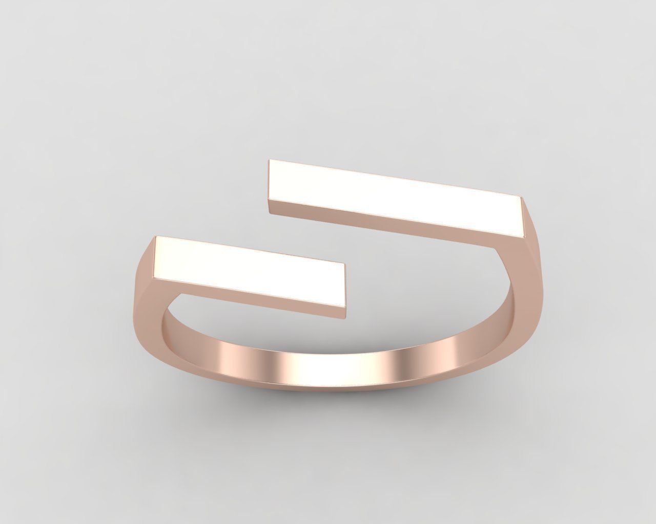 lightweight bypass minimal ring 107-MW 3D print model_5