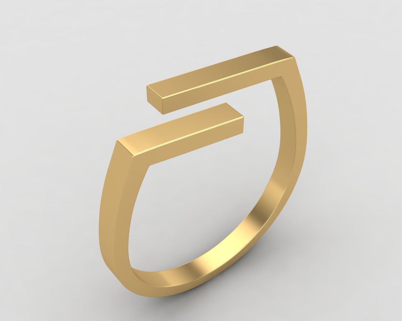 lightweight bypass minimal ring 107-MW 3D print model_14