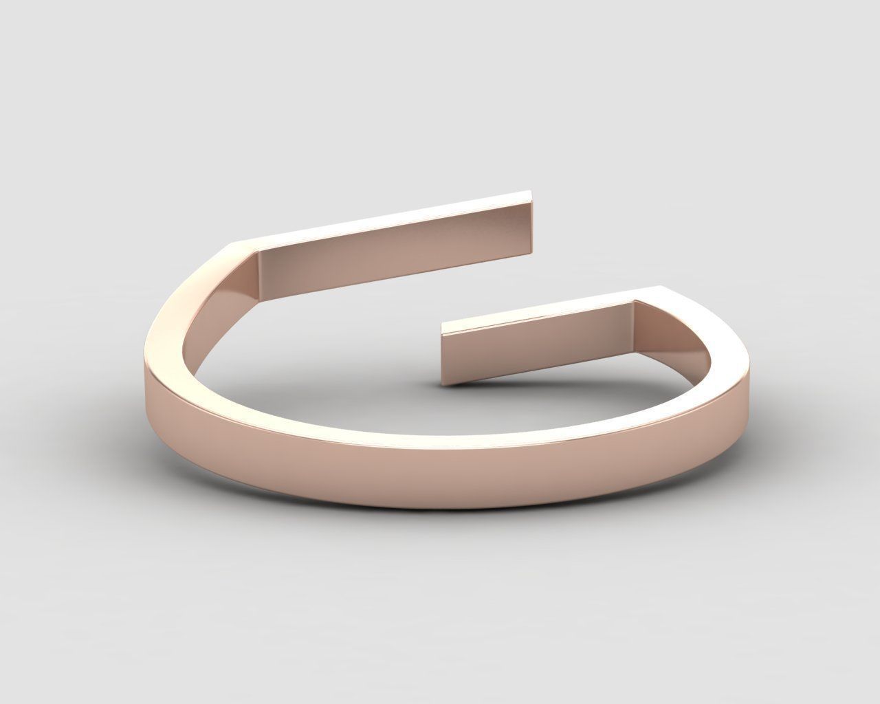 lightweight bypass minimal ring 107-MW 3D print model_8