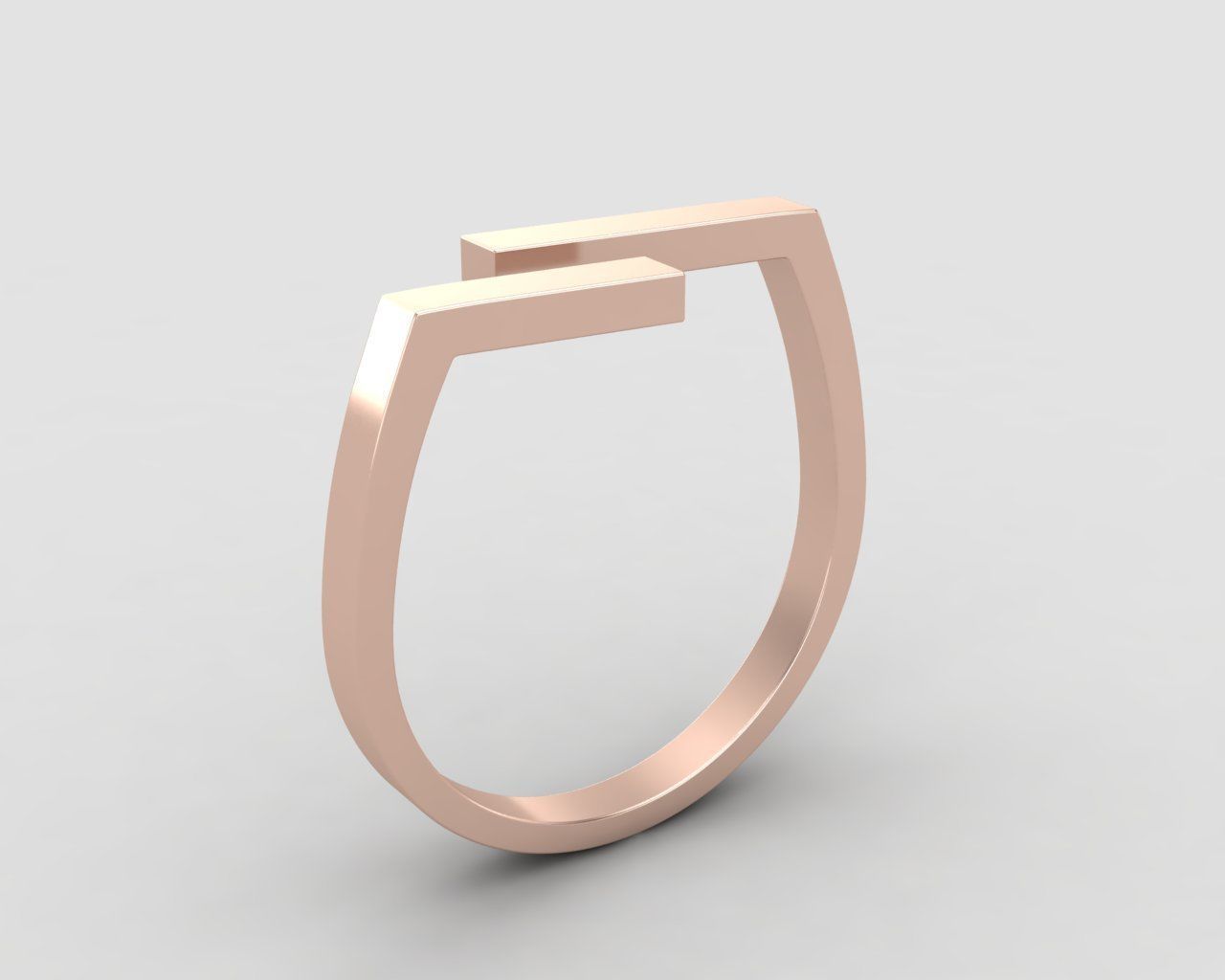 lightweight bypass minimal ring 107-MW 3D print model_3