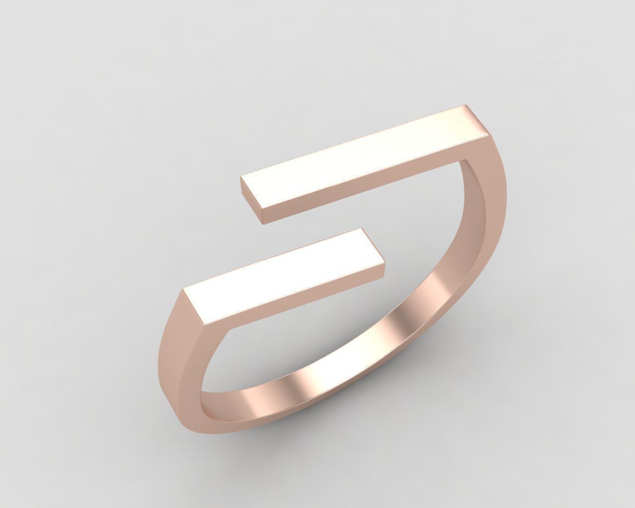 lightweight bypass minimal ring 107-MW 3D print model_4