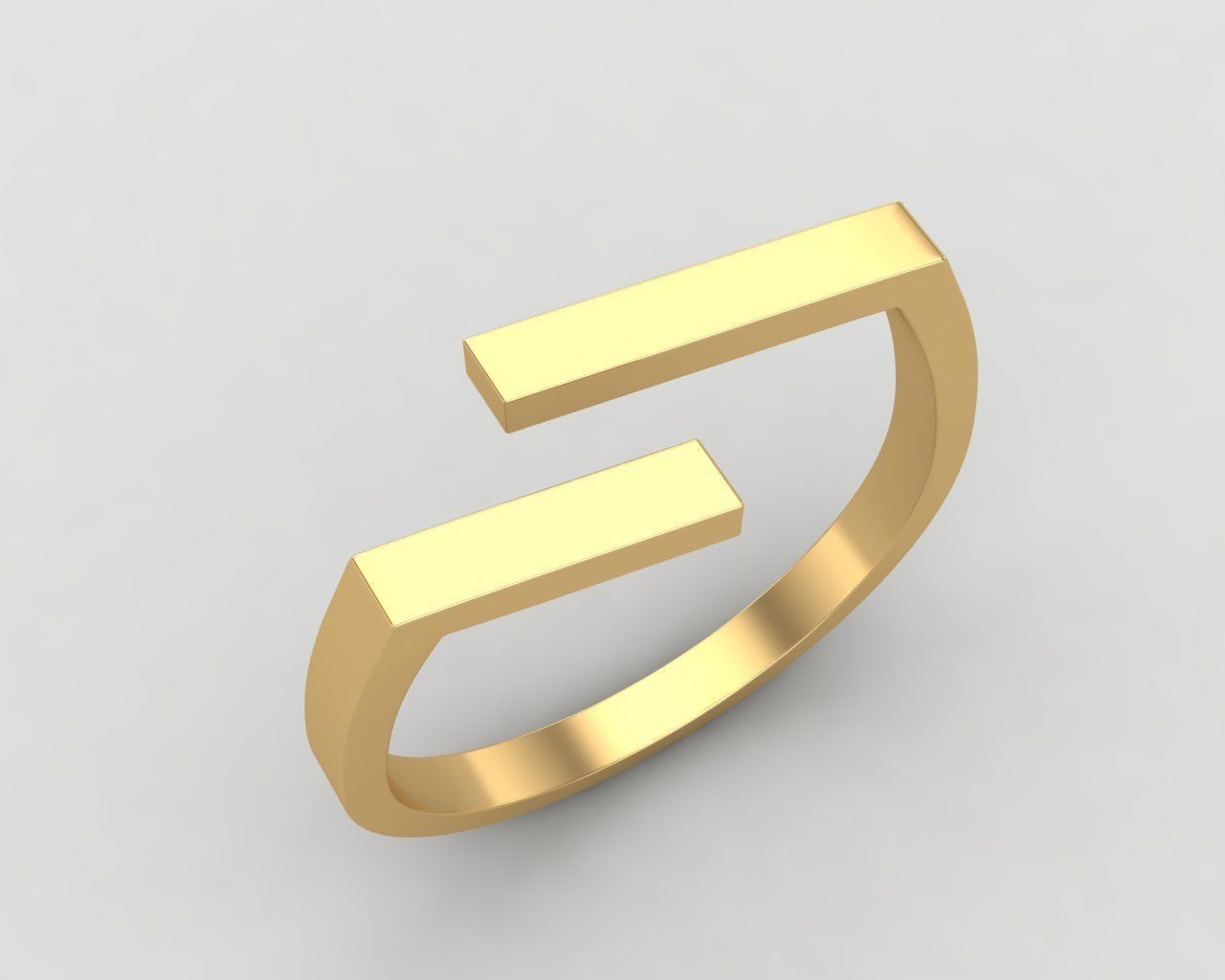 lightweight bypass minimal ring 107-MW 3D print model_15