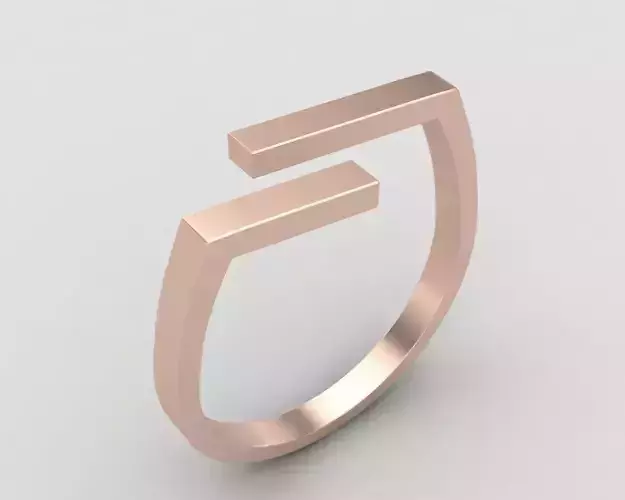 lightweight bypass minimal ring 107-MW 3D print model