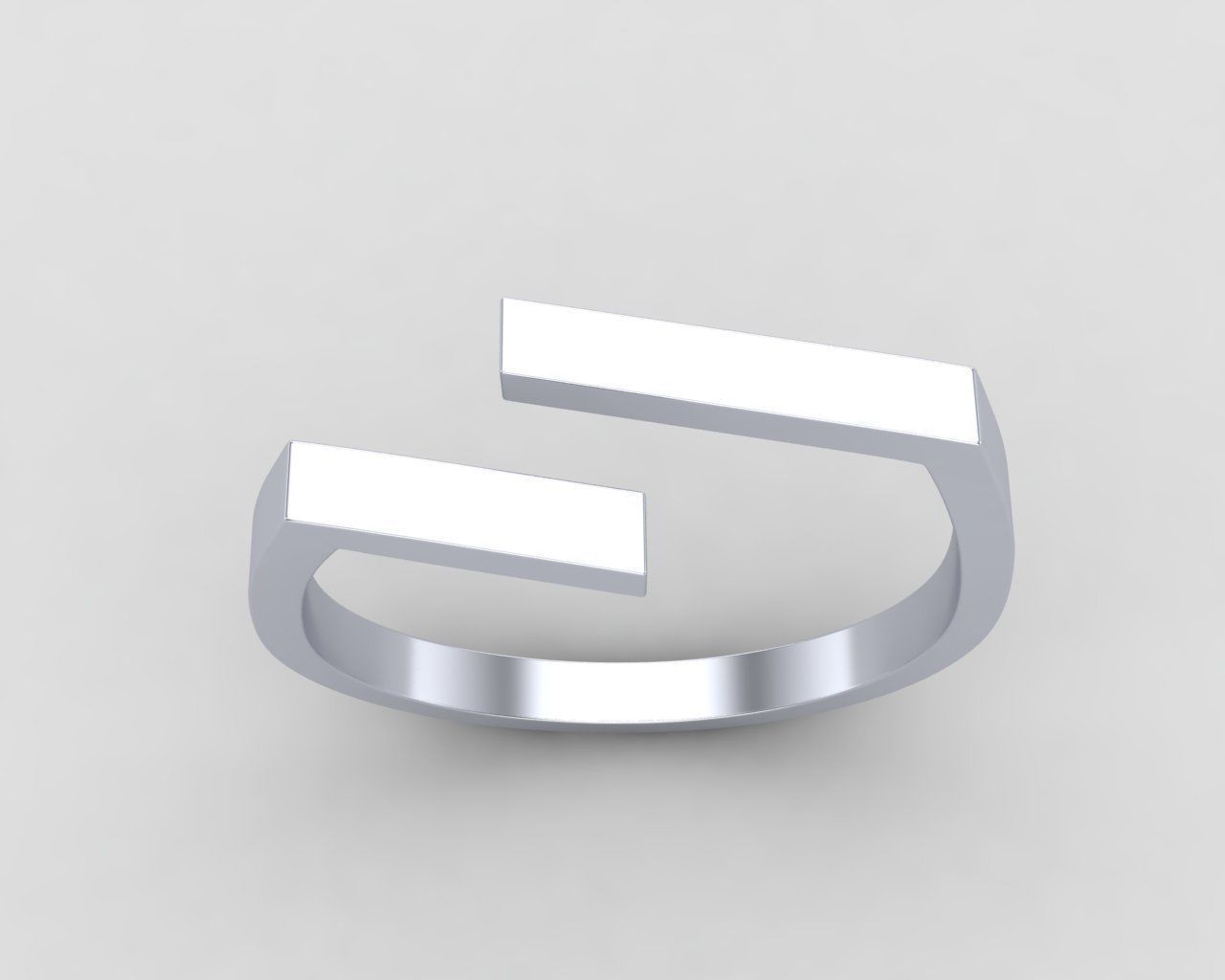 lightweight bypass minimal ring 107-MW 3D print model_12