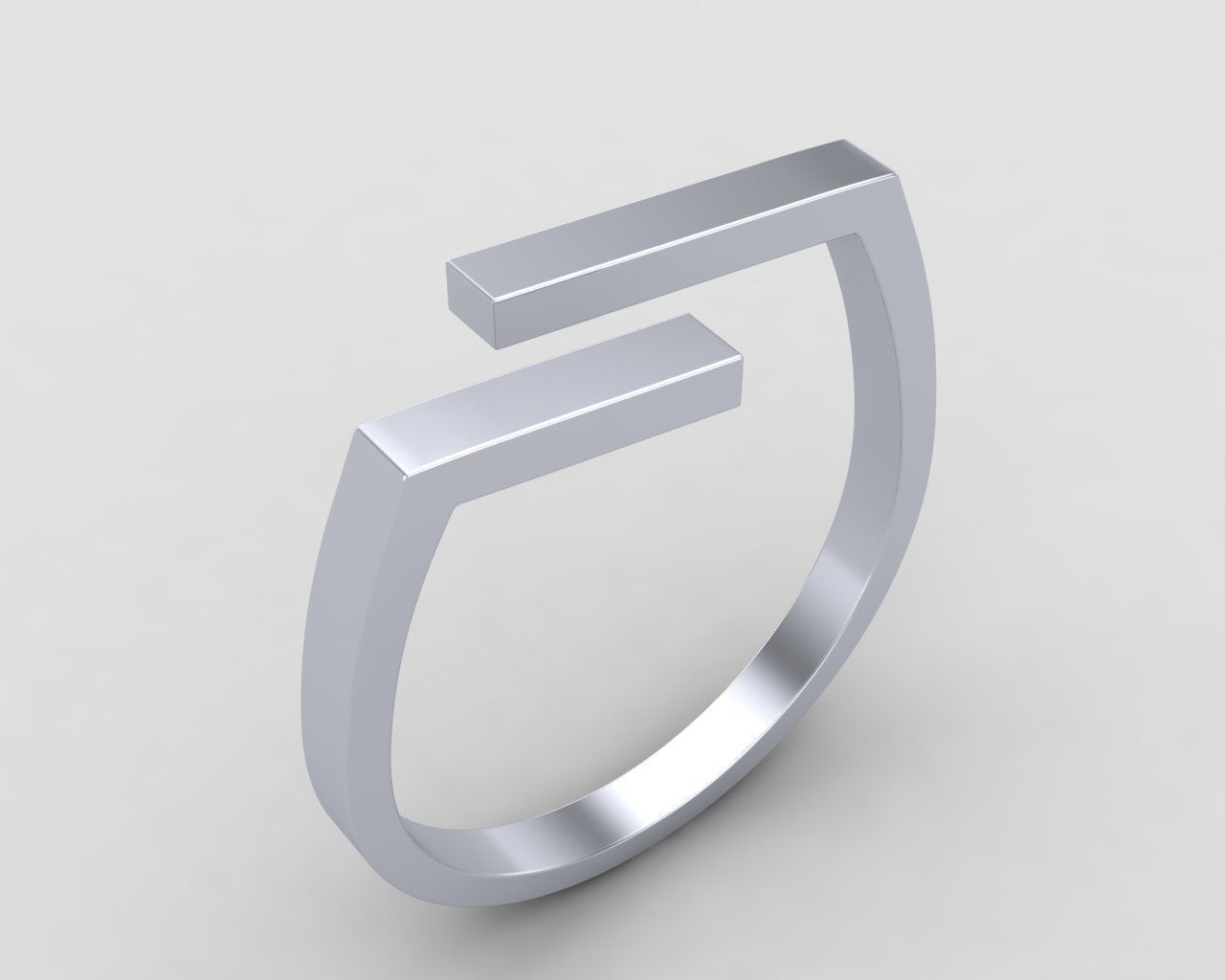 lightweight bypass minimal ring 107-MW 3D print model_10