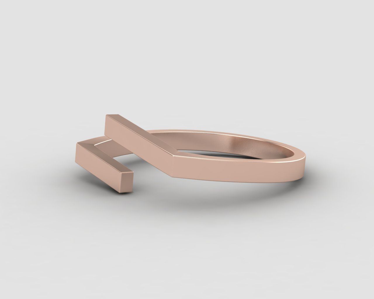 lightweight bypass minimal ring 107-MW 3D print model_7