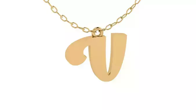 Alphabet Pendant V