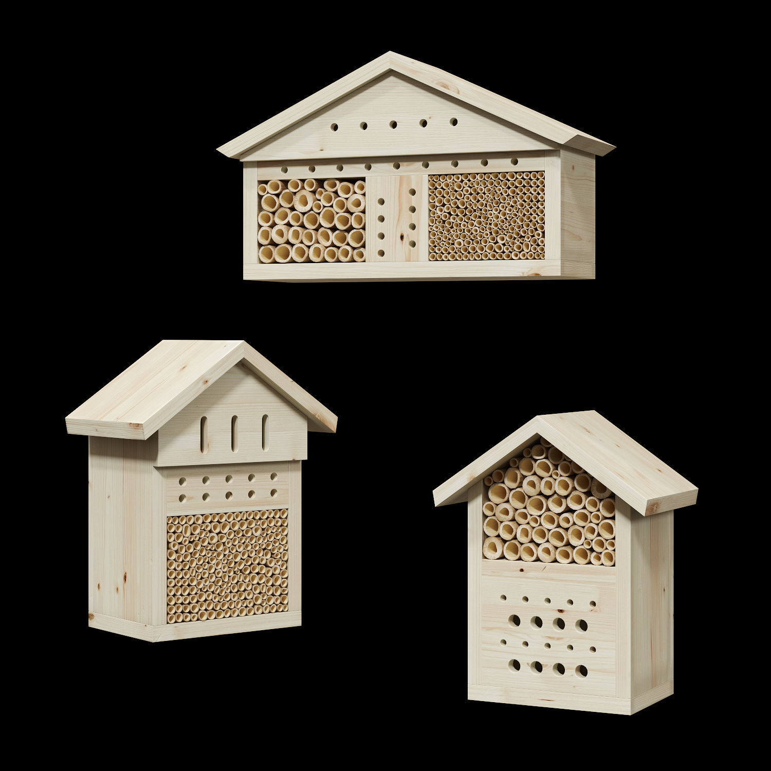 Bee house 3D model_2