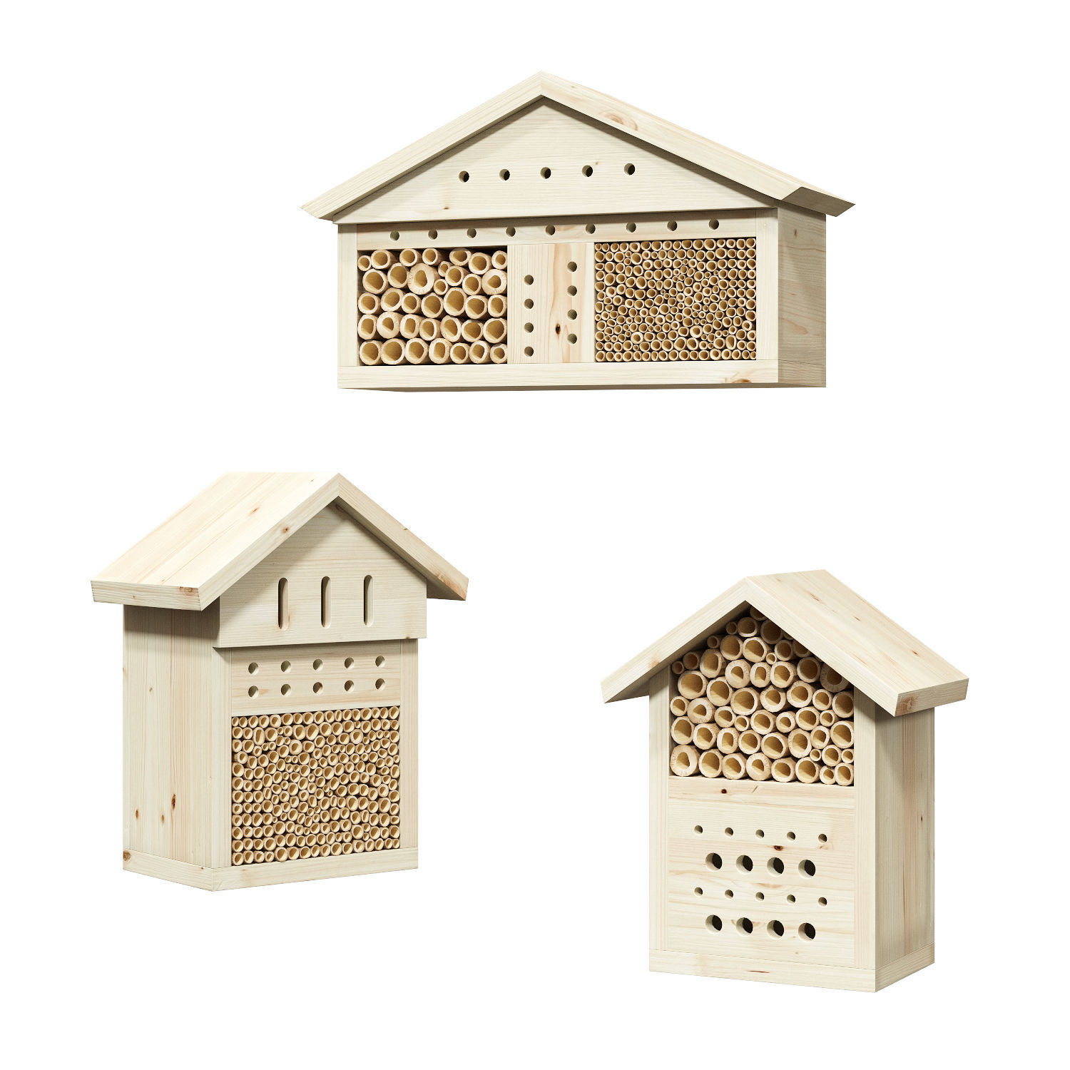 Bee house 3D model_1