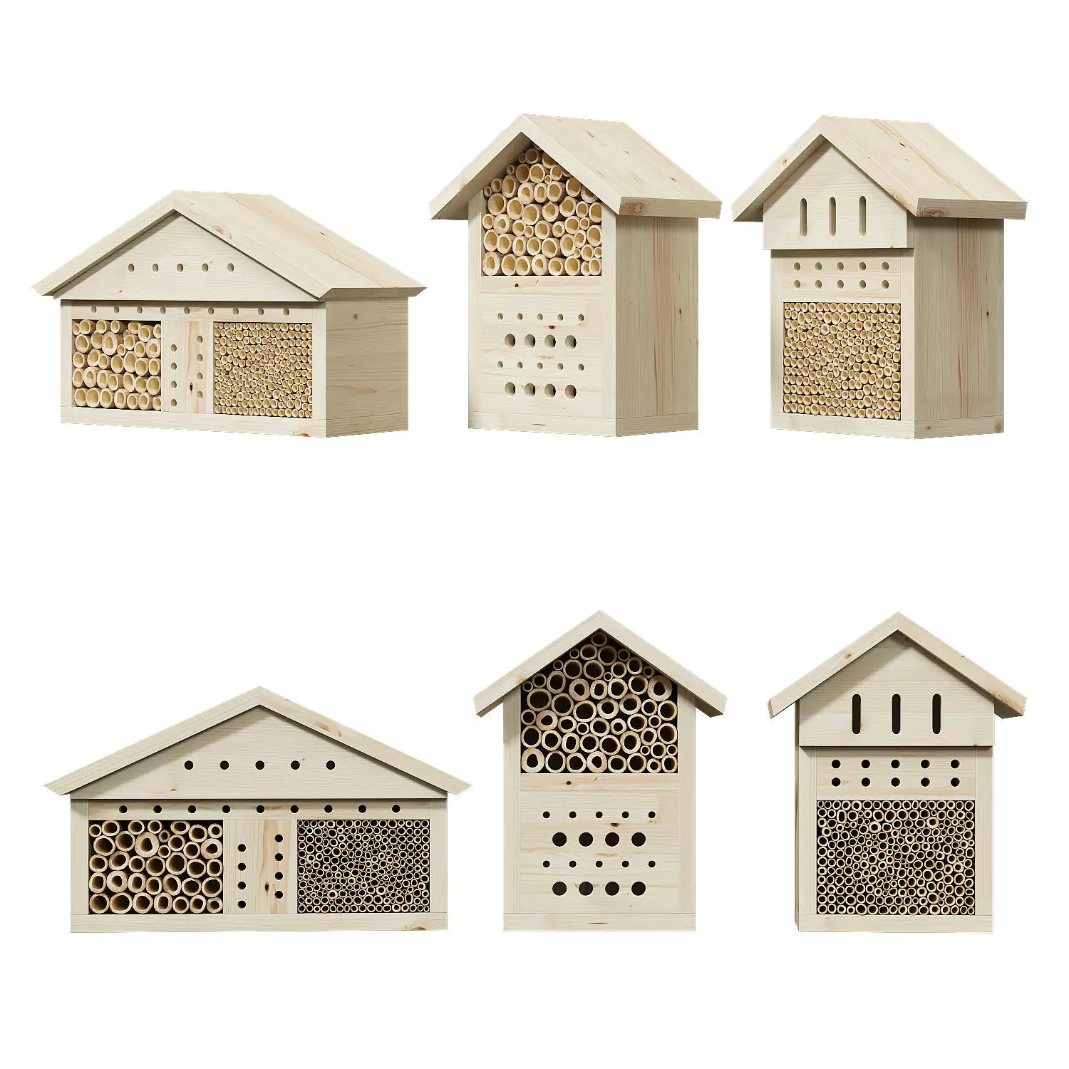 Bee house 3D model_0