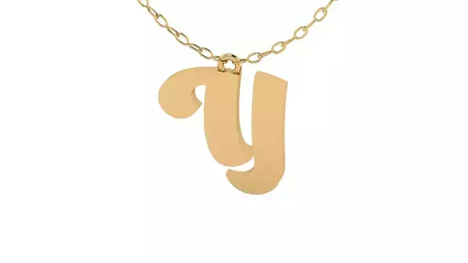 Alphabet Pendant Y