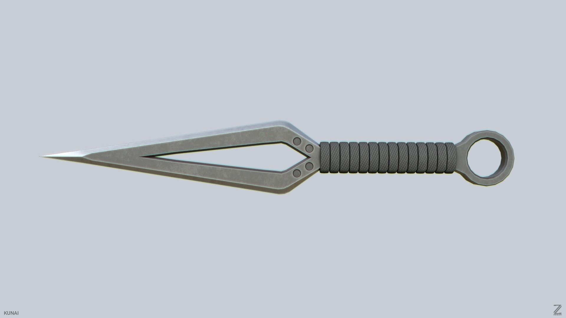 Kunai Low-poly 3D model_5