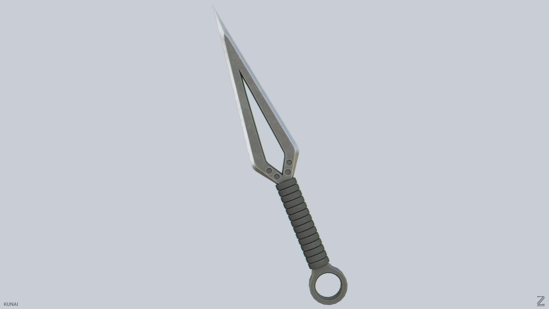 Kunai Low-poly 3D model_4