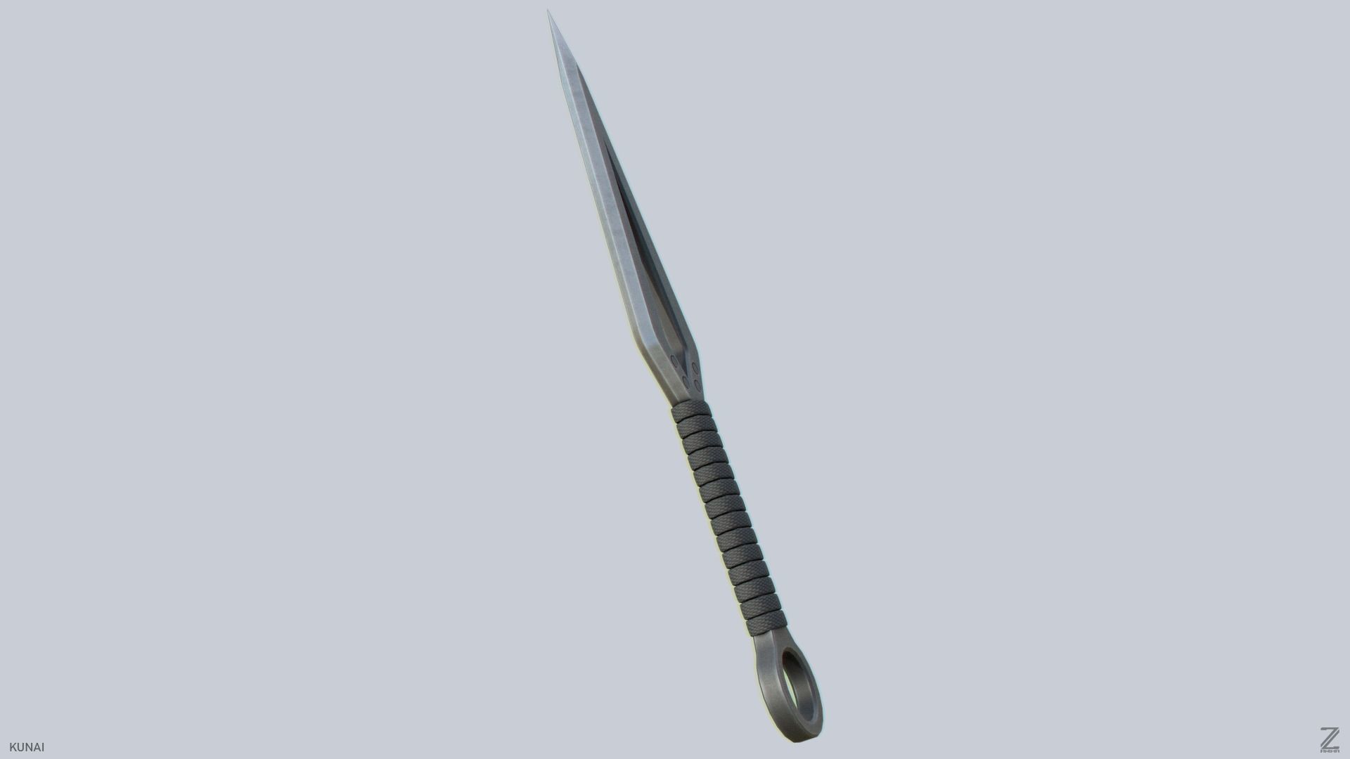 Kunai Low-poly 3D model_7
