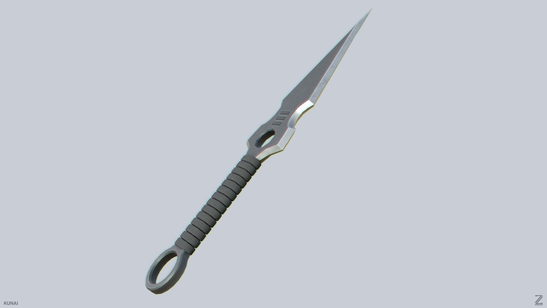 Kunai Low-poly 3D model_5