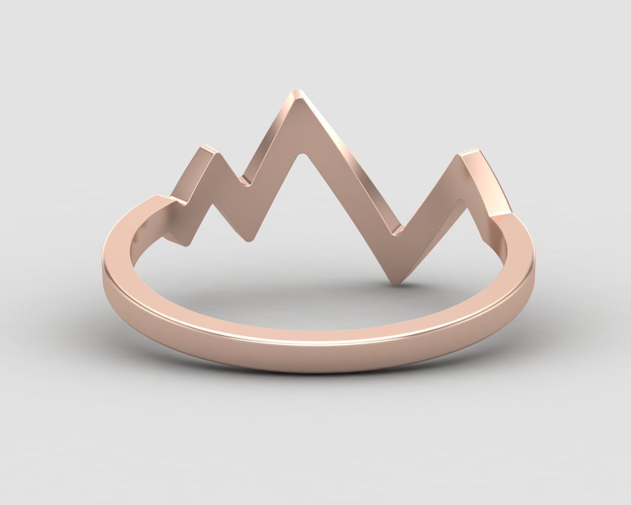 lightweight Heartbeat minimal ring 108-MW 3D print model_7