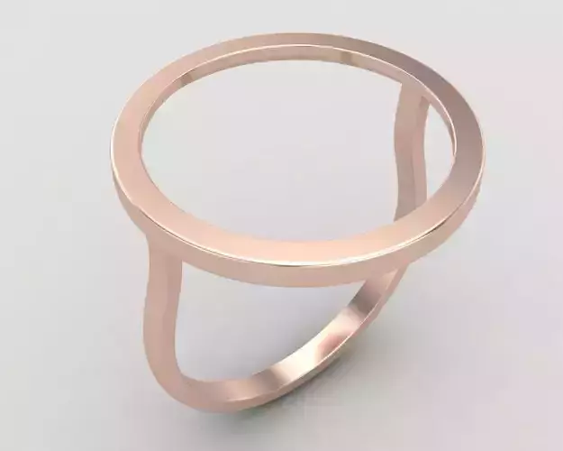 lightweight Circle minimal ring 109-MW 3D print model