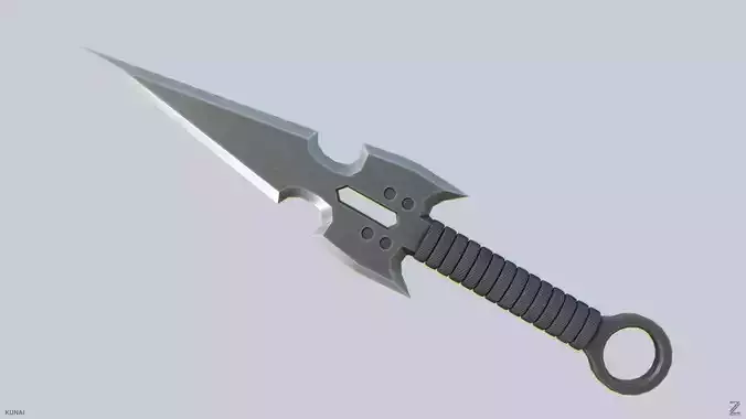 Kunai Low-poly 3D model